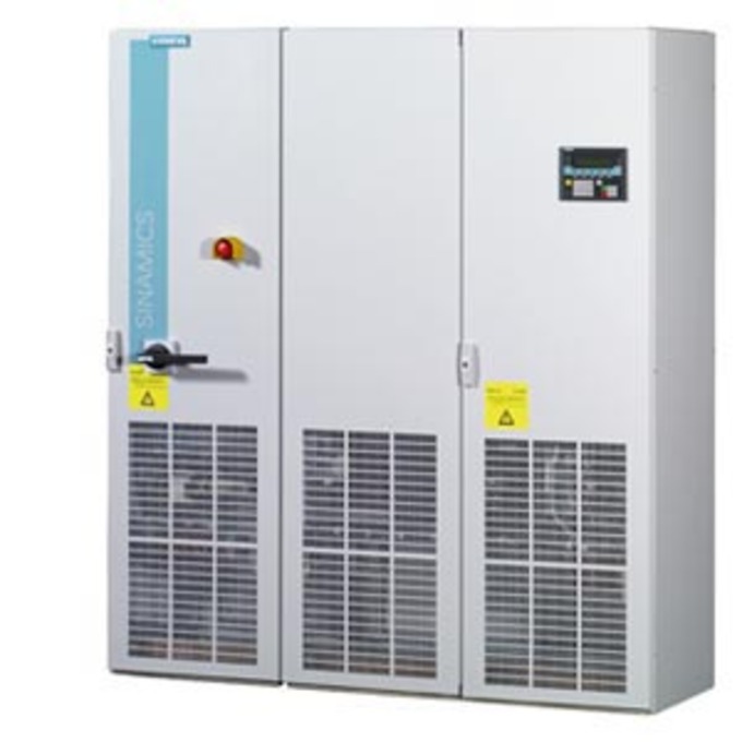 SIEMENS 6SL3710-7LE32-6AA3 SINAMICS S150 UMRICHTER-SCHRANKGERAET, AC/AC MIT CIM+CU320-2 3AC 380-480V, 50/60HZ TYPENLEISTUNG: 132KW @ 480V GEPULSTE EINSPEISUNG MIT NETZRUECKSPEIS