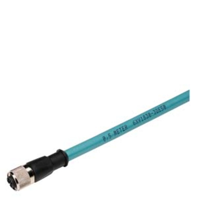 SIEMENS 6XV1830-3DH15 SIMATIC NET, PROFIBUS M12 CONNECTING CABLE, (ET200), PREASSEMBLED PB FC TRAILING CABLE WITH 2 M12 CONNECTORS, B-CODED, 5-PIN, 1.5 M