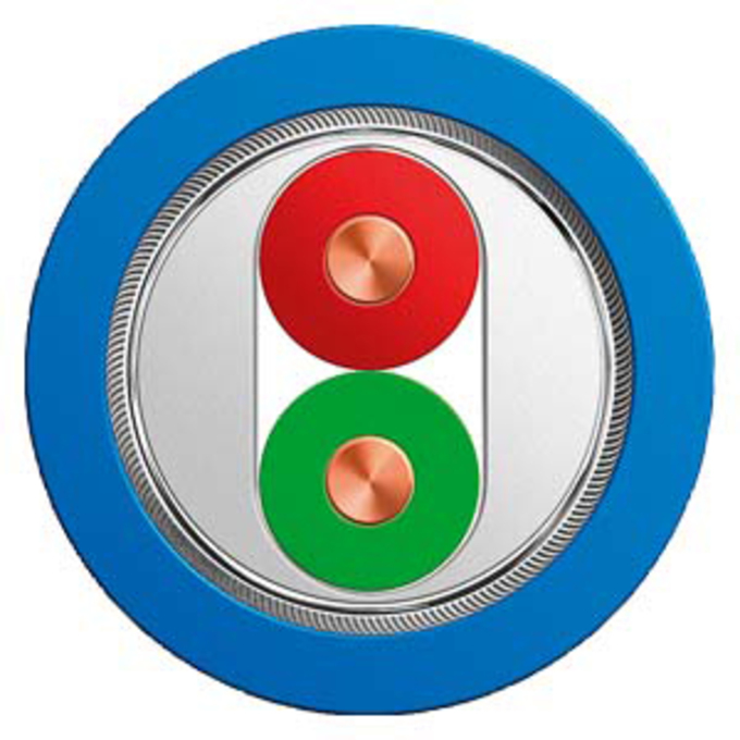 SIEMENS 6XV1830-5EH10 SIMATIC NET,PB FC PROCESS CABLE BUS CABLE FOR IEC 61158-2 BLUE SHEATH FOR EX APPLICATIONS 2-WIRE SHIELDED, SOLD BY METER MAX. CONSIGNMENT: 1000 M MIN.