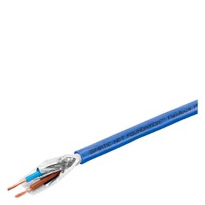 SIEMENS 6XV1830-5GH10 FOUNDATION FIELDBUS CABLE; BUSLEITUNG FUER IEC 61158-2; MANTELFARBE BLAU FUER EX- ANWEND.; 2-ADRIG GESCHIRMT; BEILAUFLITZE; METERWARE LIEFEREINHEIT MA