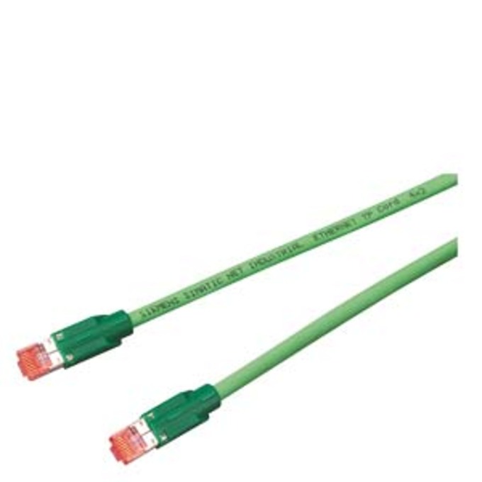 SIEMENS 6XV1850-2GH20 INDUSTRIAL ETHERNET TP CORD RJ45/RJ45, TP CORD KONFEKTIONIERT MIT 2 RJ45 STECKER, LAENGE 2 M