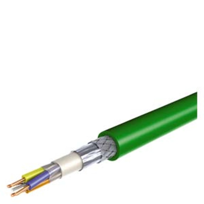 SIEMENS 6XV1871-2F SIMATIC NET, IE FC TP FRNC CABLE GP, TP-INSTALLATION CABLE FOR CONNECT. TO FC OUTLET RJ45, FOUR-CORE, SHIELDED, CAT 5,  SOLD BY THE METER, MAX. CONSIG