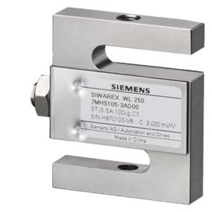 SIEMENS 7MH5105-2PD00 SIWAREX WL 250 LOAD CELL ST-S SA 50KG C3 - RATED LOAD 50KG - ACCURACY CLASS C3 - 6M CABLE LENGTH, 4 CONDUCTOR - MATERIAL STAINLESS STEEL - DEGREE OF P